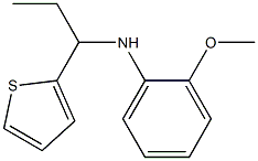 2-methoxy-N-[1-(thiophen-2-yl)propyl]aniline Structure