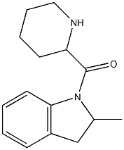 2-methyl-1-(piperidin-2-ylcarbonyl)indoline Structure