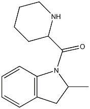 2-methyl-1-(piperidin-2-ylcarbonyl)indoline 结构式