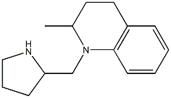 2-methyl-1-(pyrrolidin-2-ylmethyl)-1,2,3,4-tetrahydroquinoline 化学構造式