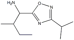 2-methyl-1-[3-(propan-2-yl)-1,2,4-oxadiazol-5-yl]butan-1-amine,,结构式