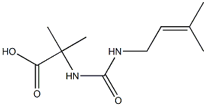 2-methyl-2-({[(3-methylbut-2-enyl)amino]carbonyl}amino)propanoic acid