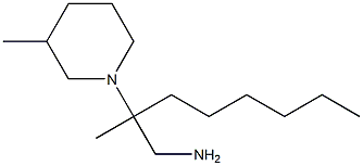 2-methyl-2-(3-methylpiperidin-1-yl)octan-1-amine Structure