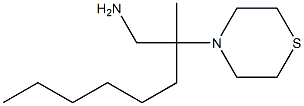2-methyl-2-(thiomorpholin-4-yl)octan-1-amine,,结构式