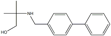 2-methyl-2-{[(4-phenylphenyl)methyl]amino}propan-1-ol Struktur