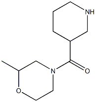 2-methyl-4-(piperidin-3-ylcarbonyl)morpholine Structure