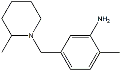 2-methyl-5-[(2-methylpiperidin-1-yl)methyl]aniline,,结构式
