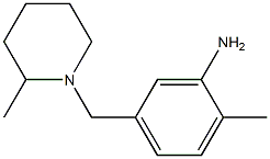 2-methyl-5-[(2-methylpiperidin-1-yl)methyl]aniline 化学構造式