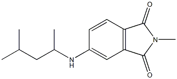 2-methyl-5-[(4-methylpentan-2-yl)amino]-2,3-dihydro-1H-isoindole-1,3-dione,,结构式