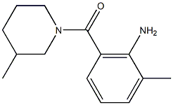 2-methyl-6-[(3-methylpiperidin-1-yl)carbonyl]aniline,,结构式