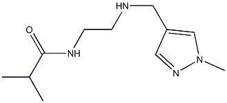 2-methyl-N-(2-{[(1-methyl-1H-pyrazol-4-yl)methyl]amino}ethyl)propanamide