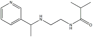 2-methyl-N-(2-{[1-(pyridin-3-yl)ethyl]amino}ethyl)propanamide 化学構造式