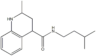 2-methyl-N-(3-methylbutyl)-1,2,3,4-tetrahydroquinoline-4-carboxamide,,结构式