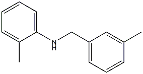 2-methyl-N-[(3-methylphenyl)methyl]aniline 化学構造式