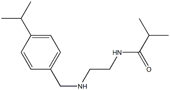 2-methyl-N-[2-({[4-(propan-2-yl)phenyl]methyl}amino)ethyl]propanamide 结构式