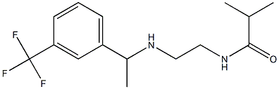 2-methyl-N-[2-({1-[3-(trifluoromethyl)phenyl]ethyl}amino)ethyl]propanamide
