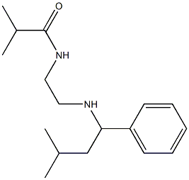 2-methyl-N-{2-[(3-methyl-1-phenylbutyl)amino]ethyl}propanamide Structure
