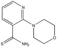 2-morpholin-4-ylpyridine-3-carbothioamide 结构式