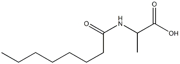 2-octanamidopropanoic acid 化学構造式