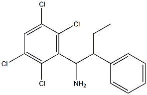2-phenyl-1-(2,3,5,6-tetrachlorophenyl)butan-1-amine,,结构式