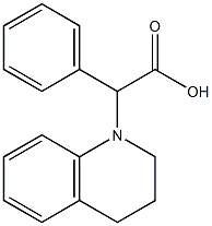 2-phenyl-2-(1,2,3,4-tetrahydroquinolin-1-yl)acetic acid Struktur