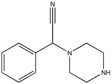 2-phenyl-2-(piperazin-1-yl)acetonitrile Struktur