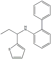 2-phenyl-N-[1-(thiophen-2-yl)propyl]aniline Structure