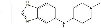 2-tert-butyl-N-(1-methylpiperidin-4-yl)-1H-1,3-benzodiazol-5-amine Struktur