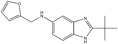 2-tert-butyl-N-(furan-2-ylmethyl)-1H-1,3-benzodiazol-5-amine Structure