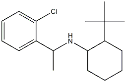 2-tert-butyl-N-[1-(2-chlorophenyl)ethyl]cyclohexan-1-amine,,结构式