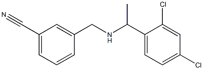 3-({[1-(2,4-dichlorophenyl)ethyl]amino}methyl)benzonitrile,,结构式