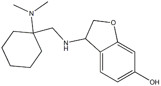 3-({[1-(dimethylamino)cyclohexyl]methyl}amino)-2,3-dihydro-1-benzofuran-6-ol,,结构式