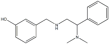 3-({[2-(dimethylamino)-2-phenylethyl]amino}methyl)phenol,,结构式