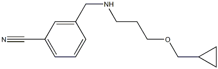 3-({[3-(cyclopropylmethoxy)propyl]amino}methyl)benzonitrile Structure