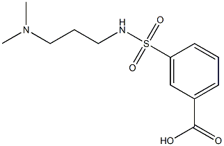 3-({[3-(dimethylamino)propyl]amino}sulfonyl)benzoic acid 结构式