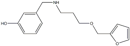 3-({[3-(furan-2-ylmethoxy)propyl]amino}methyl)phenol|