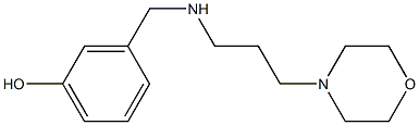 3-({[3-(morpholin-4-yl)propyl]amino}methyl)phenol Structure