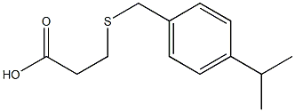  3-({[4-(propan-2-yl)phenyl]methyl}sulfanyl)propanoic acid