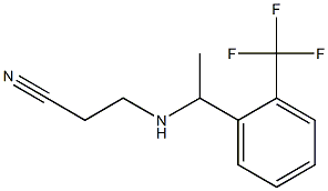  3-({1-[2-(trifluoromethyl)phenyl]ethyl}amino)propanenitrile