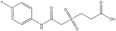 3-({2-[(4-fluorophenyl)amino]-2-oxoethyl}sulfonyl)propanoic acid Structure