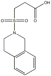 3-(1,2,3,4-tetrahydroisoquinoline-2-sulfonyl)propanoic acid,,结构式