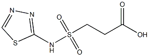 3-(1,3,4-thiadiazol-2-ylsulfamoyl)propanoic acid Structure