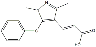 3-(1,3-dimethyl-5-phenoxy-1H-pyrazol-4-yl)prop-2-enoic acid