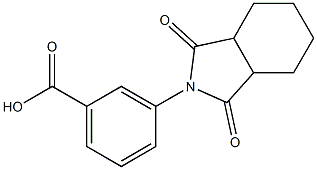 3-(1,3-dioxooctahydro-2H-isoindol-2-yl)benzoic acid Struktur