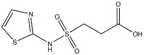 3-(1,3-thiazol-2-ylsulfamoyl)propanoic acid 结构式