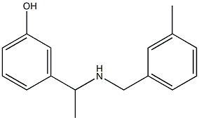 3-(1-{[(3-methylphenyl)methyl]amino}ethyl)phenol Structure