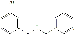 3-(1-{[1-(pyridin-3-yl)ethyl]amino}ethyl)phenol|