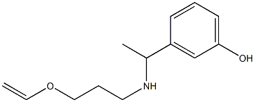 3-(1-{[3-(ethenyloxy)propyl]amino}ethyl)phenol 结构式