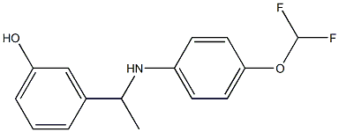 3-(1-{[4-(difluoromethoxy)phenyl]amino}ethyl)phenol