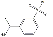 3-(1-aminoethyl)-N-methylbenzene-1-sulfonamide 化学構造式